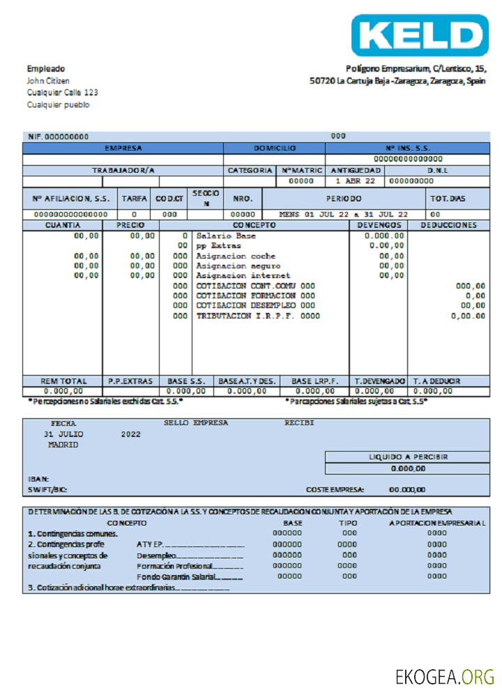 Espagne Keld société électronique